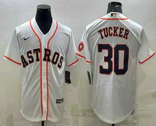 Men's Houston Astros #30 Kyle Tucker White With Patch Stitched MLB Cool Base Nike Jersey,We sell and wholesale Men's Houston Astros #30 Kyle Tucker White With Patch Stitched MLB Cool Base Nike Jersey on line form chian!